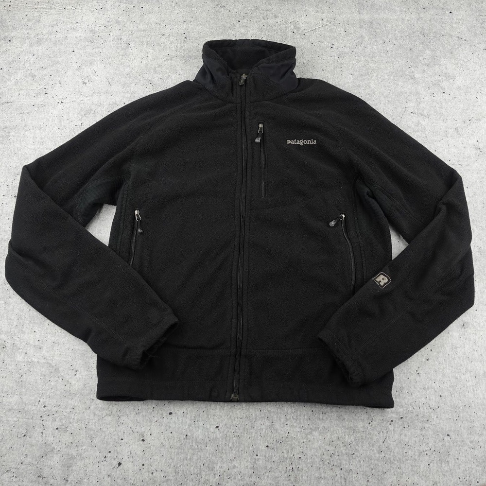 Vintage Patagonia Lightweight R4 Jacket Fleece Black Full Zip Men M? Style 36150